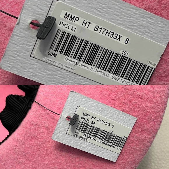 NWT-Mimime Paris Women’s Rabbit Fur Felt Hat with Cut-Outs-Hand Made in France - Picture 8 of 10